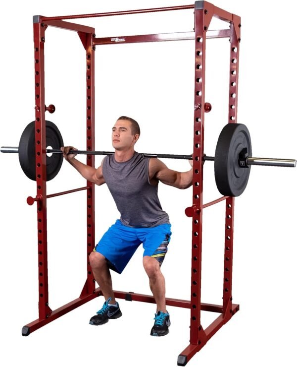 Best Fitness Power Rack - 14-Gauge Steel Home Gym with 500lb