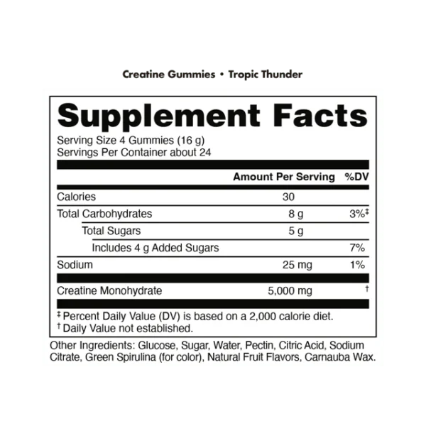 Bucked Up Creatine Gummies