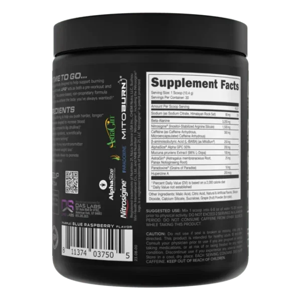 Bucked Up LFG Burn Thermogenic Pre-Workout