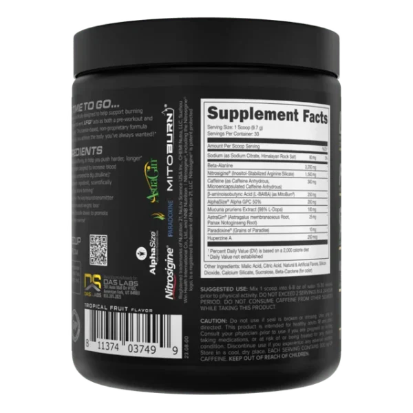 Bucked Up LFG Burn Thermogenic Pre-Workout