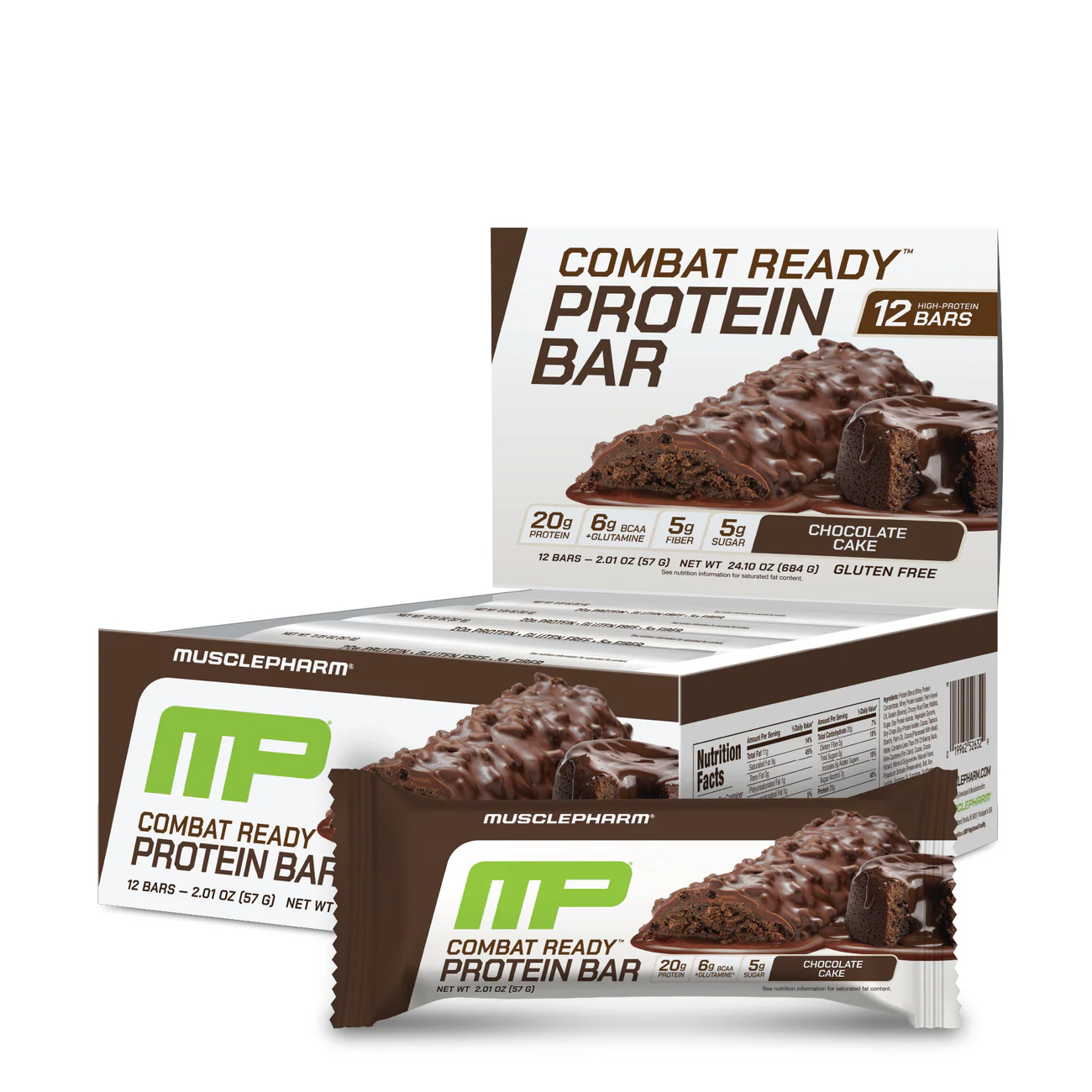Muscle Pharm Combat Ready Protein Bars 12 pack