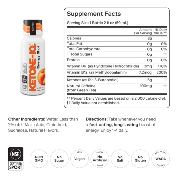Ketone-IQ +Caffeine Shot