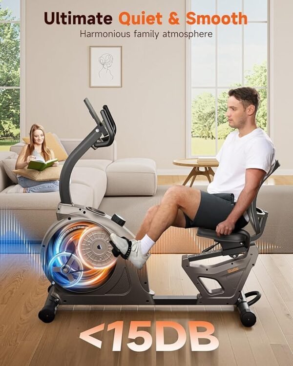 Niceday Recumbent Exercise Bike, Recumbent Bike for Home, Recumbent Stationary Bike 400LBS Weight Capacity