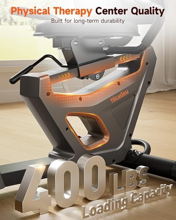 Niceday Recumbent Exercise Bike, Recumbent Bike for Home, Recumbent Stationary Bike 400LBS Weight Capacity