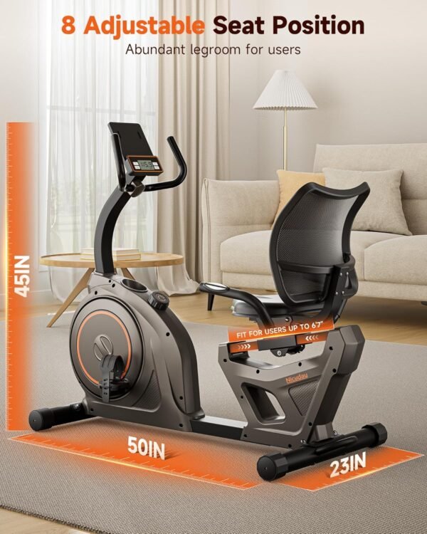 Niceday Recumbent Exercise Bike, Recumbent Bike for Home, Recumbent Stationary Bike 400LBS Weight Capacity