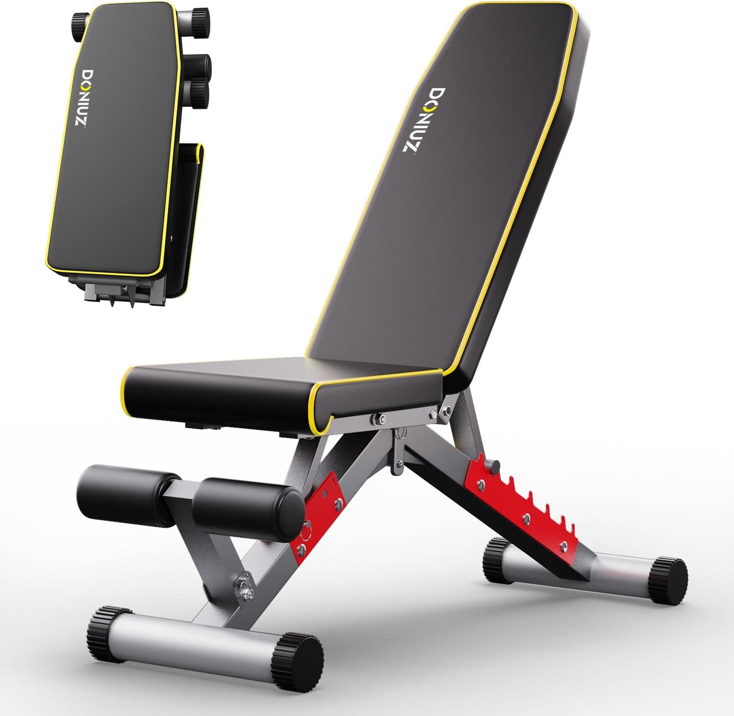 Weight Bench, Adjustable Workout Bench Press Set for Home Gym Full Body Strength Workout