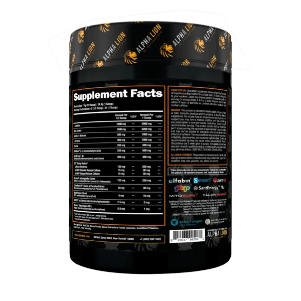 Alpha Lion Super Human Fat Burning Pre-Workout