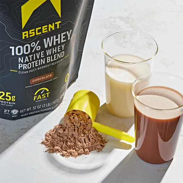 Ascent chocolate protein powder