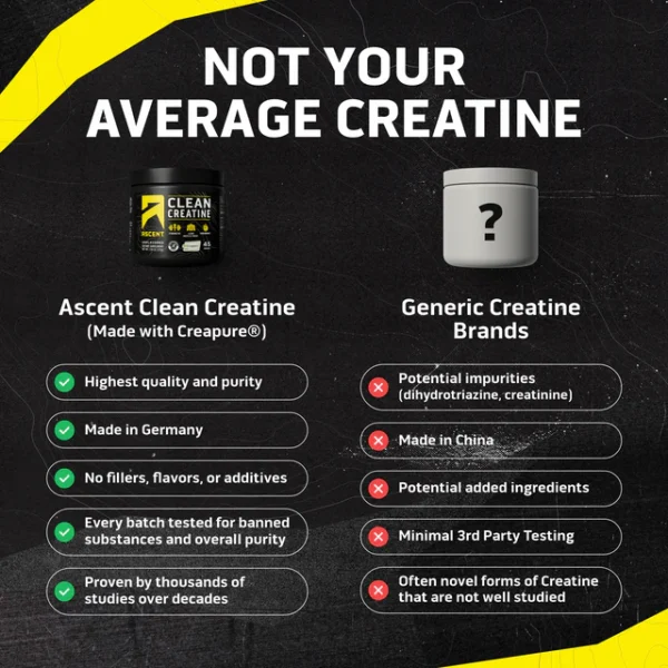 Ascent Clean Creatine 45 servings