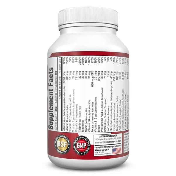 Ast Sports MultiPro 32X 100 Tablets