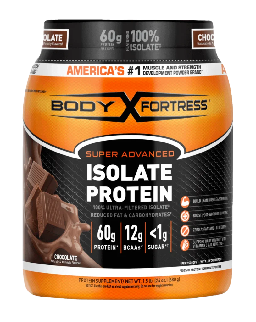 Body Fortress Super Advanced Isolate Easy to Digest Protein Powder Chocolate