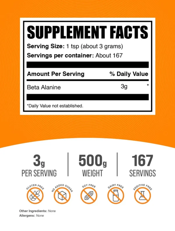 Bulk Supplements beta alanine powder