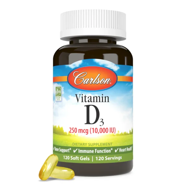 Carlson Vitamin D3 10,000 IU (250 mcg)