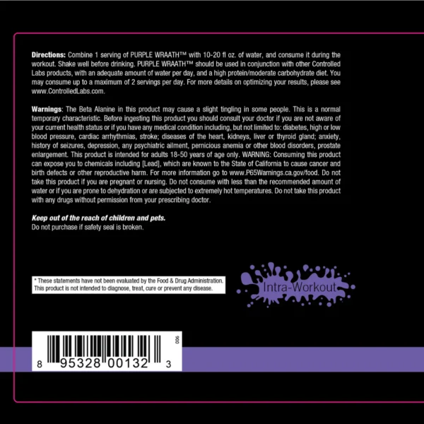 Controlled Labs Purple Wraath Ergogenic Essential Amino Acid Matrix