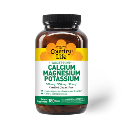 Country Life Vitamins Calcium Magnesium Potassium