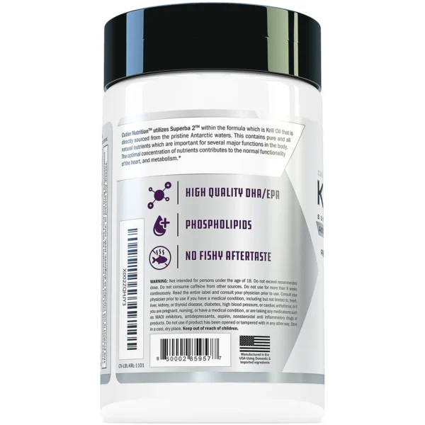 Cutler Nutrition Sustainably Sourced Antarctic Krill Oil