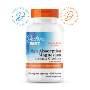 Doctor's Best High Absorption Magnesium Lysinate Glycinate