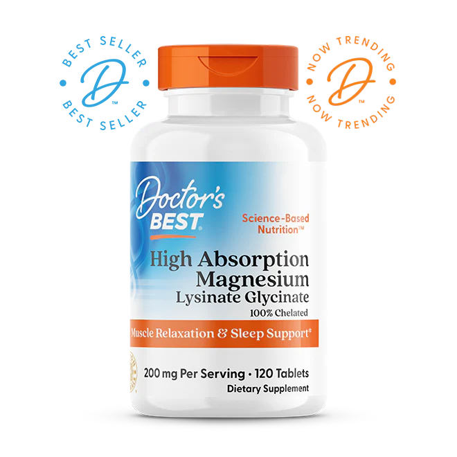 Doctor's Best High Absorption Magnesium Lysinate Glycinate