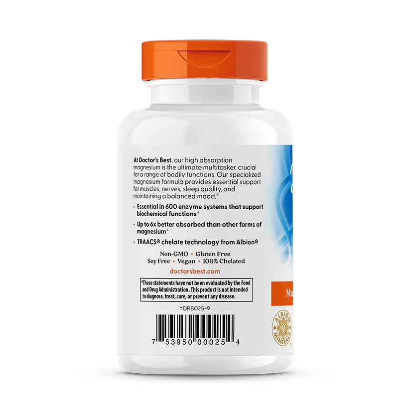 Doctor's Best High Absorption Magnesium Lysinate Glycinate