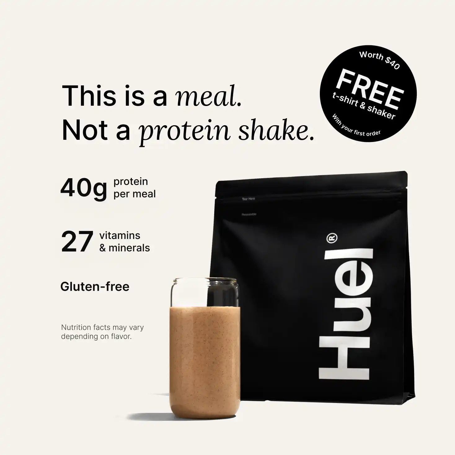 Huel Black Edition High Protein Complete Meal
