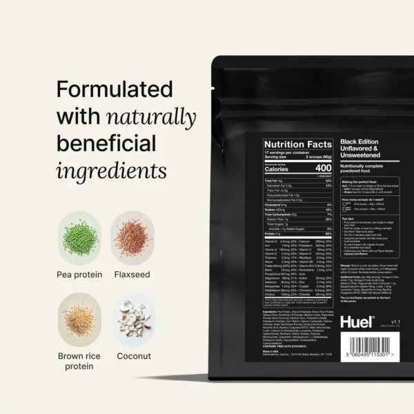 Huel Black Edition High Protein Complete Meal