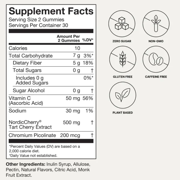 Humann Tart Cherry Gummies