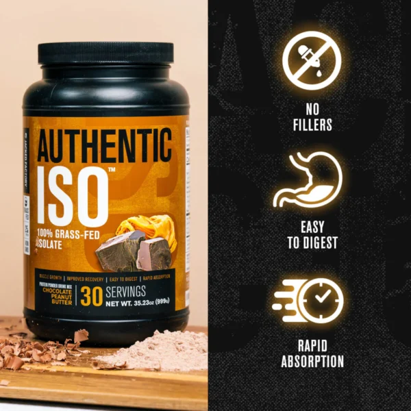 Jacked Factory Authentic ISO Gras Fed Whey Protein Isolate