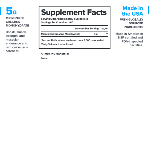 Legion Athletics Micronized Creatine Monohydrate Supplement