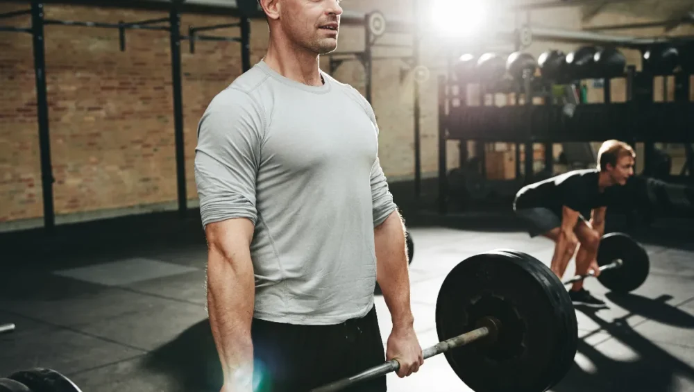 men over 40 in the gym
