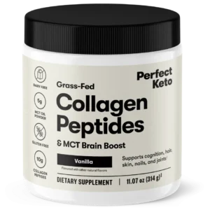 Perfect Keto Grass Fed Collagen Peptides & MCT Brain Boost