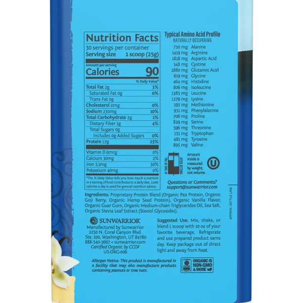 Sunwarrior Blend Organic Protein