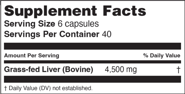 Beef Liver Capsules Beverly International