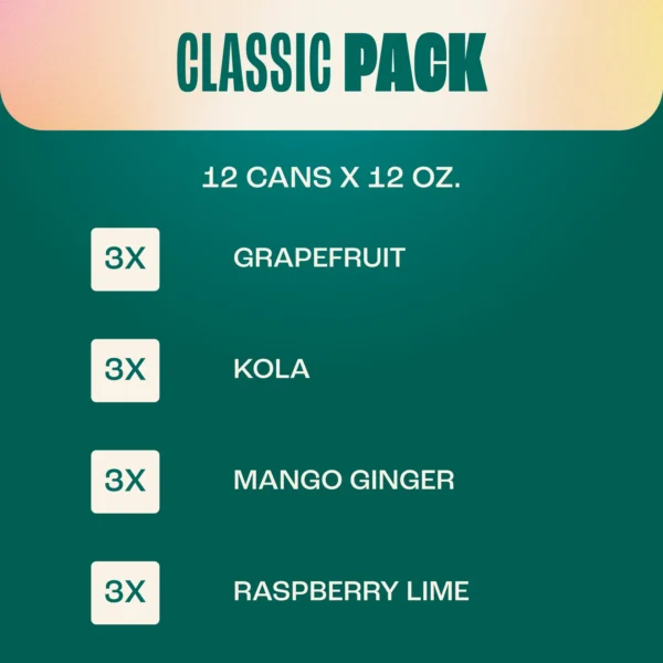 Zevia Energy 4 Flavor Classic Variety Pack