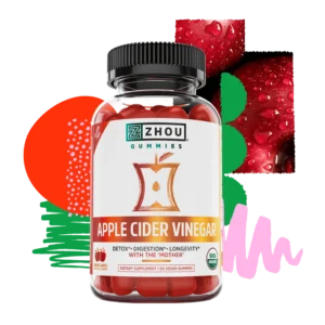 Zhou Gummies Apple Cider Vinegar.Servings Per Bottle: 30
