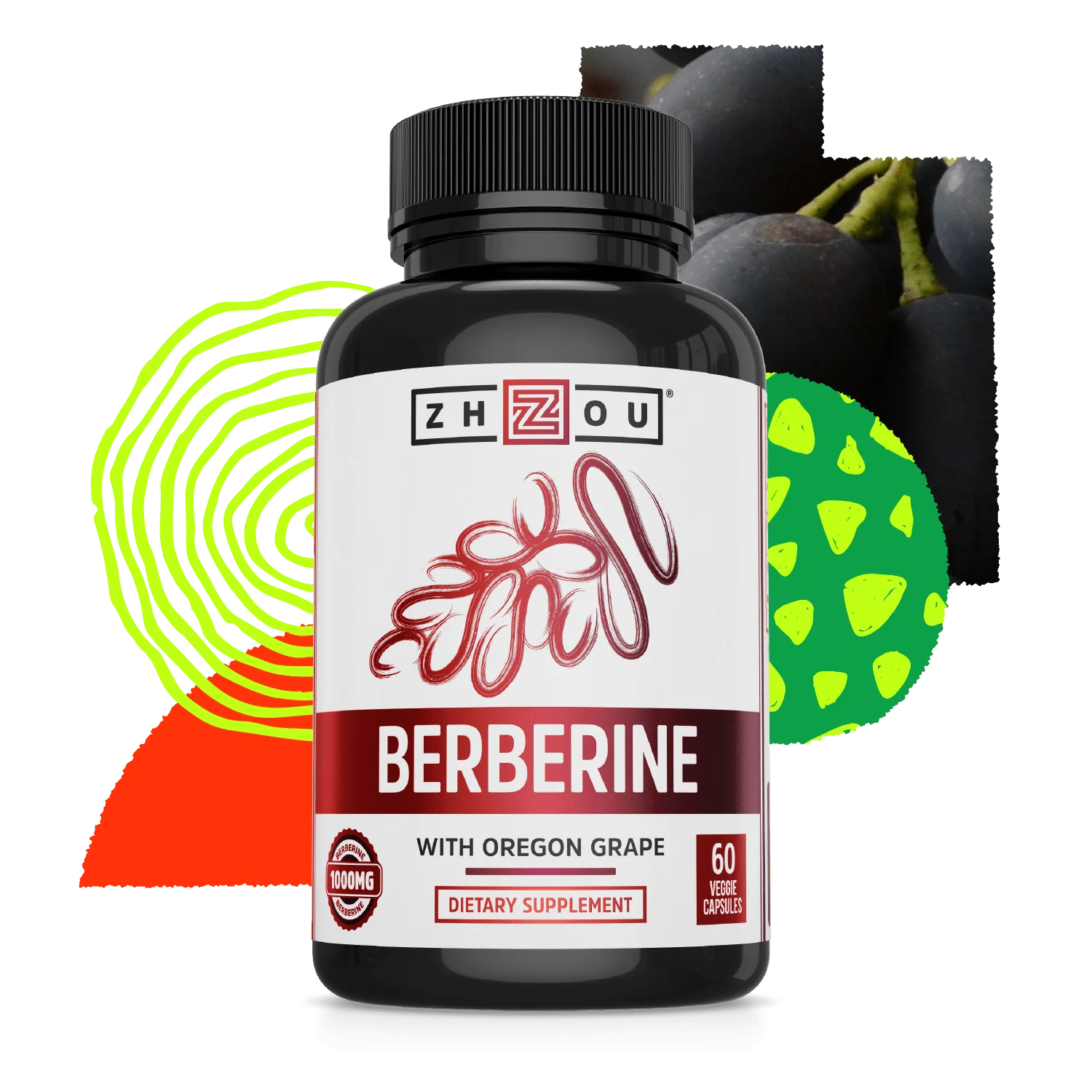 Zhou Nutrition Berberine With Oregon Grape