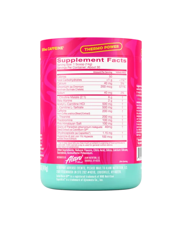 Alani Nu Pre Workout+Burn