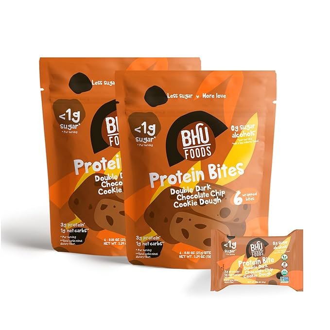 Bhu Foods Keto Bites - Double Dark Chocolate Chip Cookie Dough
