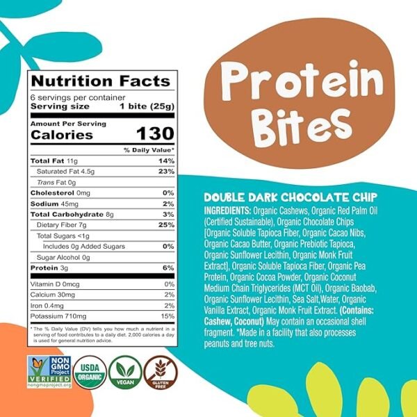 Bhu Foods Keto Bites - Double Dark Chocolate Chip Cookie Dough