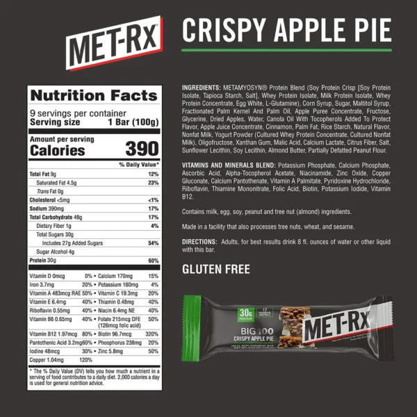 MET Rx Big 100 Crispy Apple Pie
