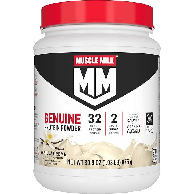 Muscle Milk Genuine Protein Powder, Vanilla Crème