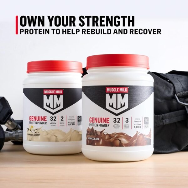 Muscle Milk Genuine Protein Powder, Vanilla Crème