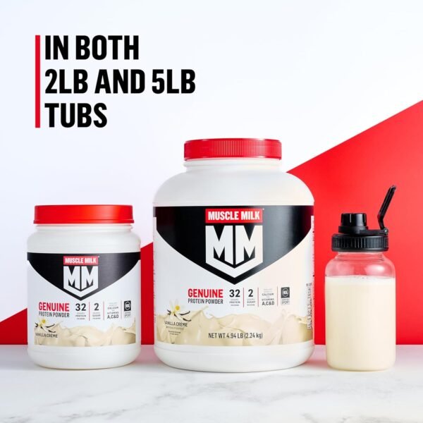 Muscle Milk Genuine Protein Powder, Vanilla Crème