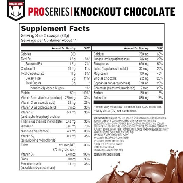 Muscle Milk Pro Series Protein Powder Supplement