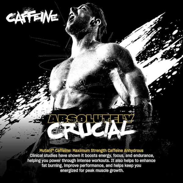 Mutant Caffeine Pills – Pharmaceutical-Grade Pure Caffeine Supplement for Boosting Energy