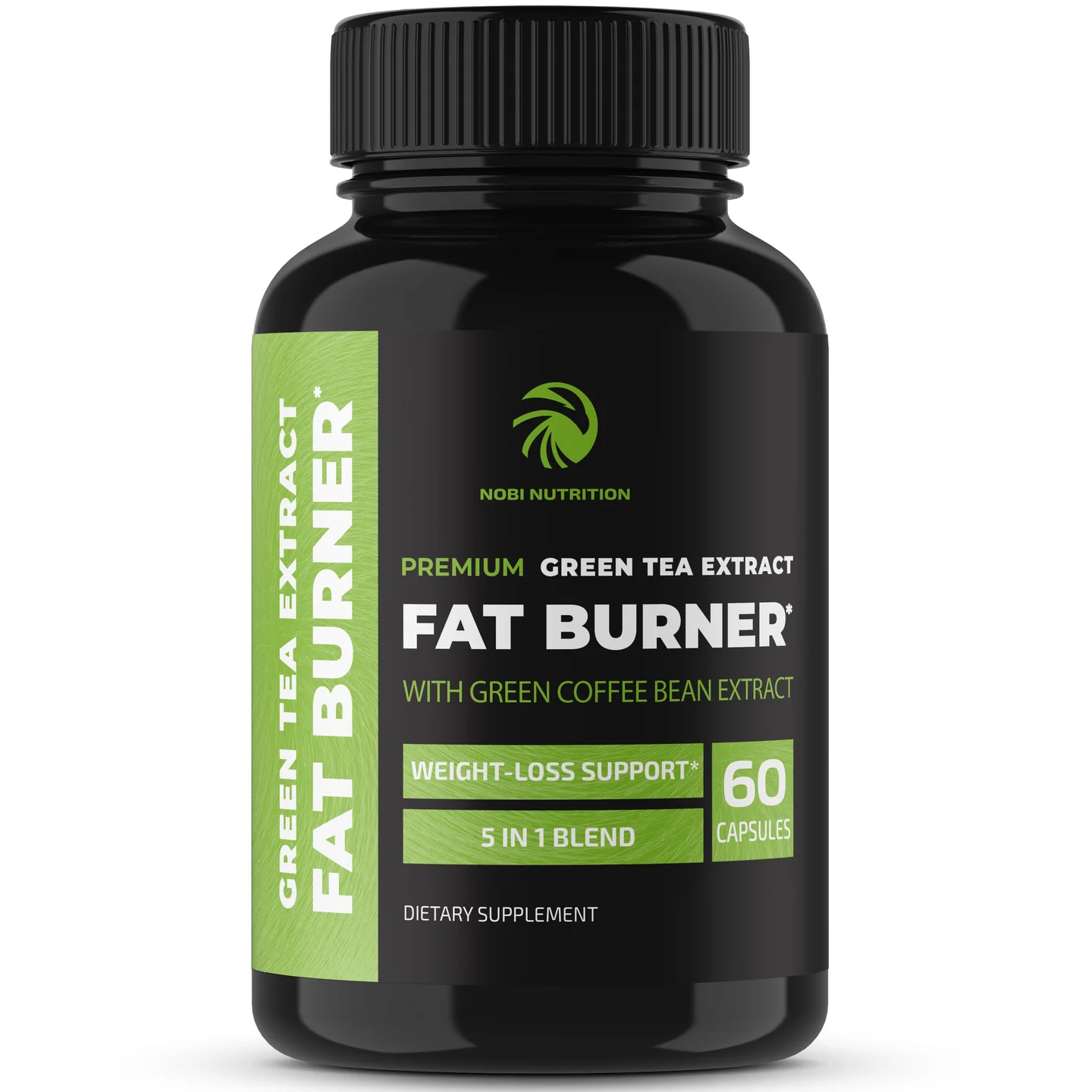 Nobi Nutrition Green Tea with EGCG Fat Burner Capsules 60ct