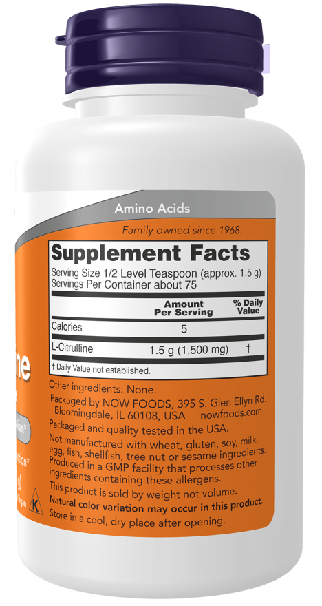 Now Sports L Citrulline Pure Powder