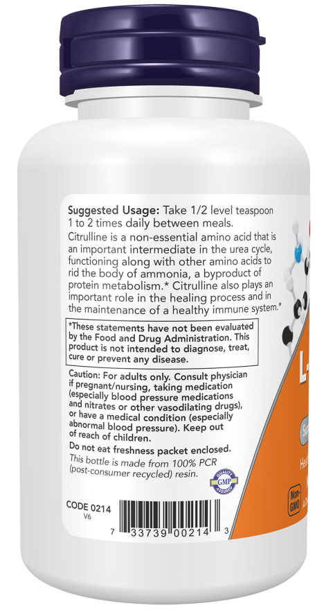 Now Sports L Citrulline Pure Powder