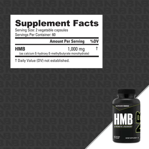 NutraBio HMB 1000mg