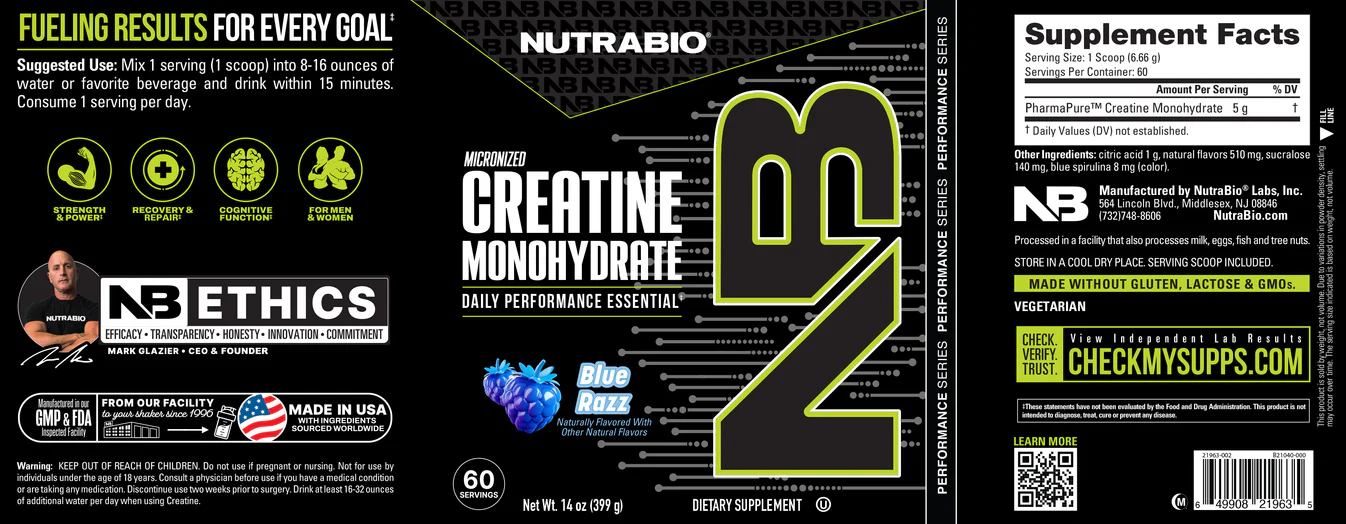 Nutrabio Flavored Creatine (Creatine Burst)