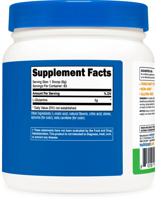 Nutricost L-Glutamine Powder